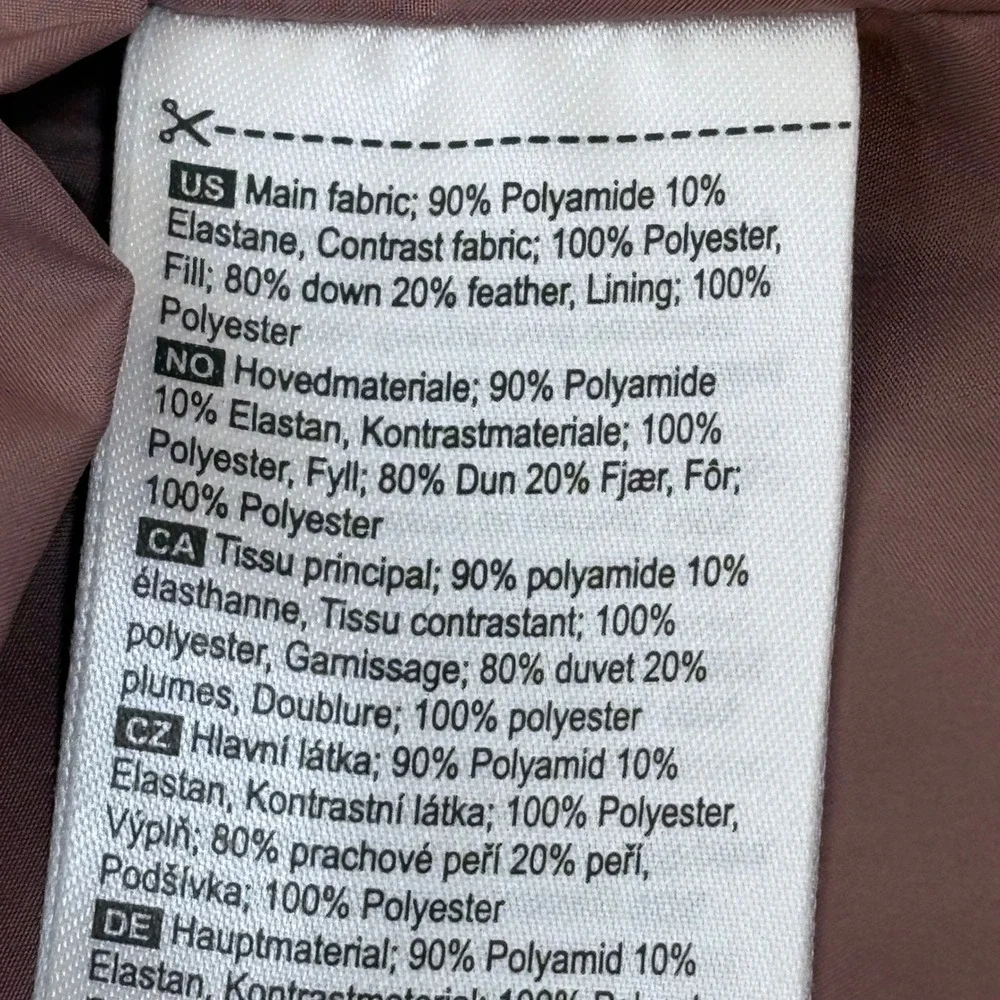 Kari Traa Women Ragnhild Down Ski Jacket Cream Hooded Puffer Medium EUC
